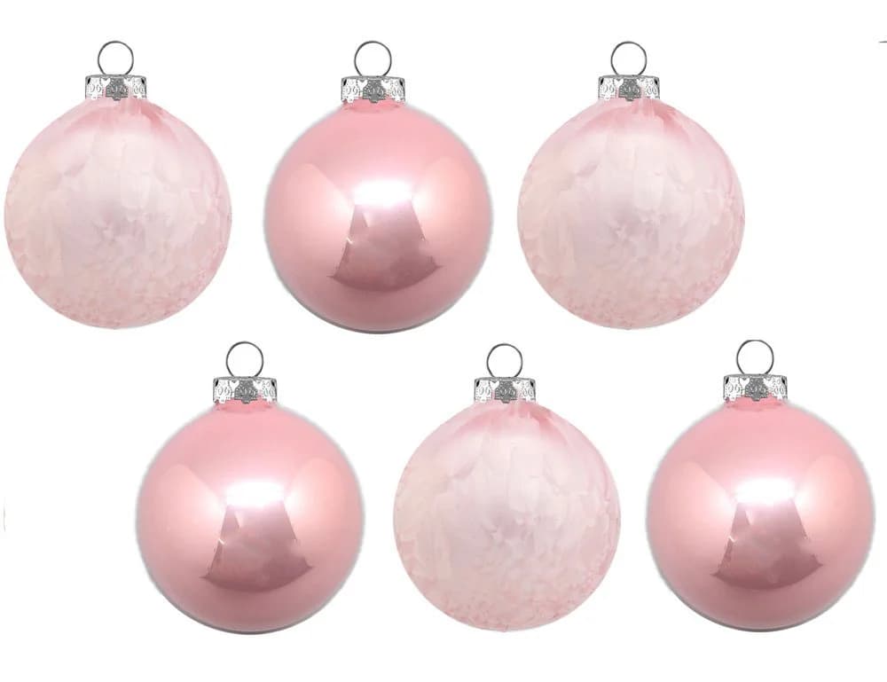 Thüringer Glasdesign Weihnachtsbaumkugeln Eislack Matt 6 Stück Ø 8 cm - Bild 2