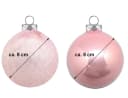 Thüringer Glasdesign Weihnachtsbaumkugeln Eislack Matt 6 Stück Ø 8 cm Bild 3