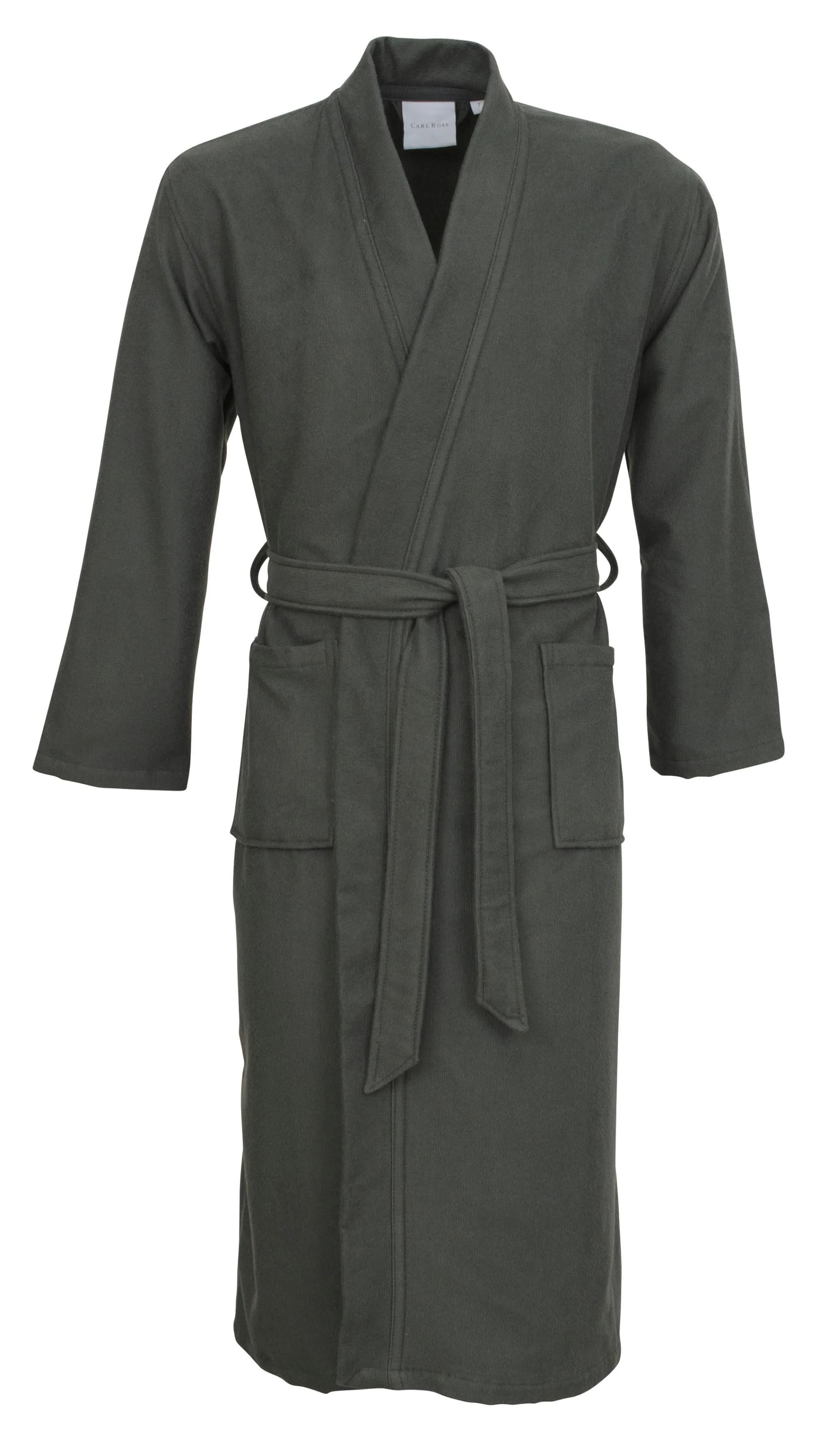 Unisex-Bademantel Carl Ross grau XXL Baumwoll-Mix