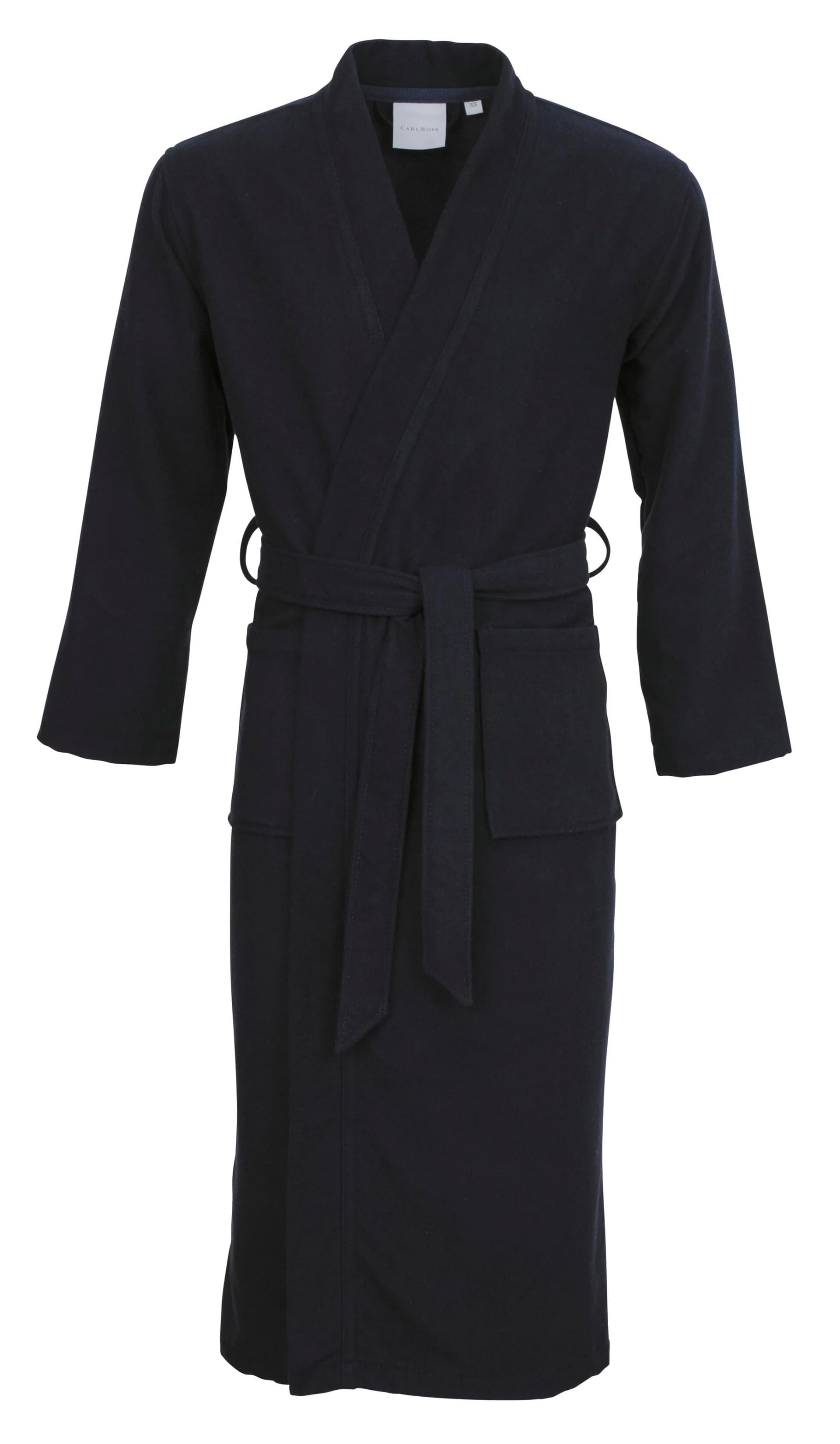 Unisex-Bademantel Carl Ross XL blau Baumwoll-Mix