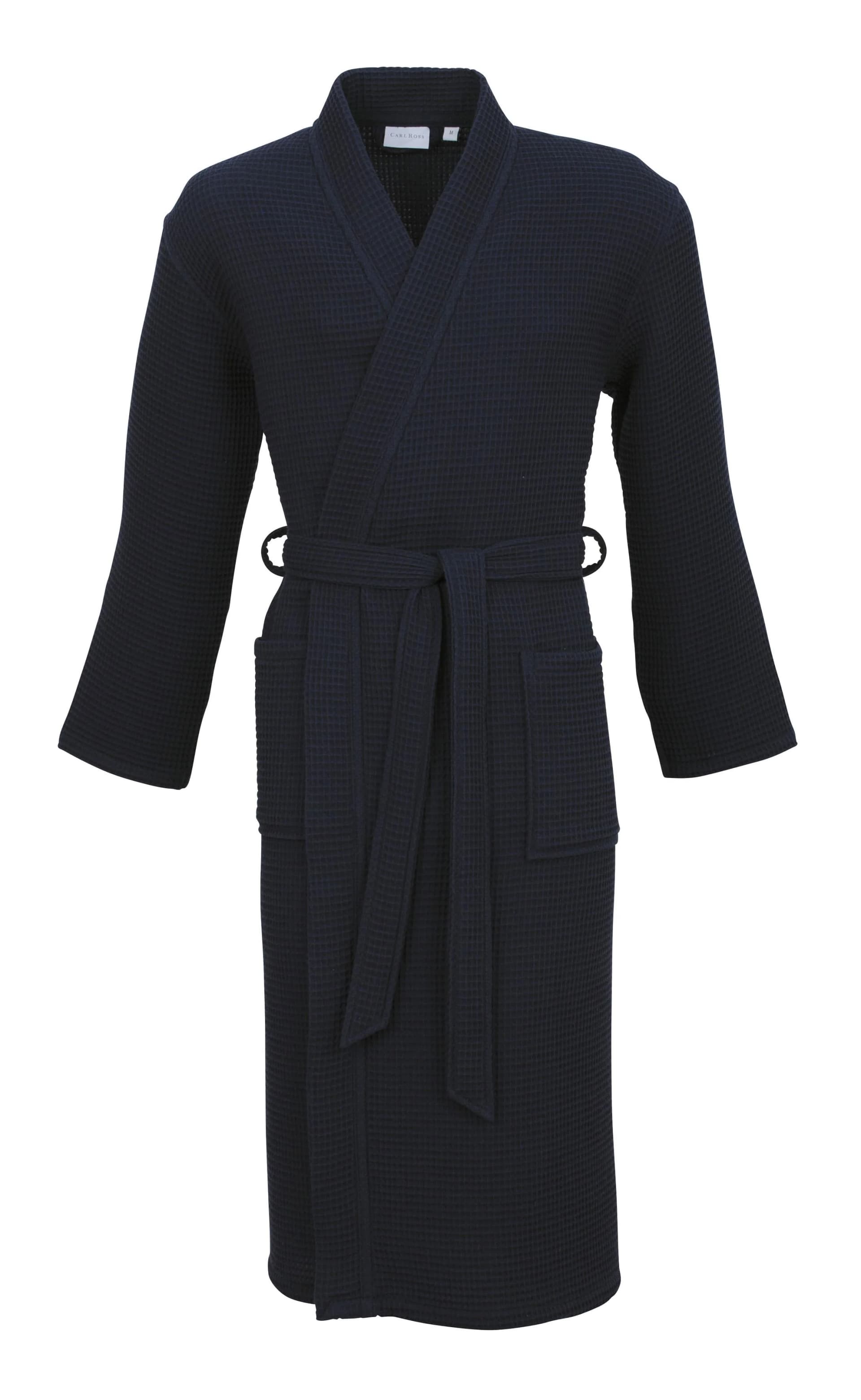 Unisex-Bademantel Carl Ross 25100 XL Blau Waffelpique