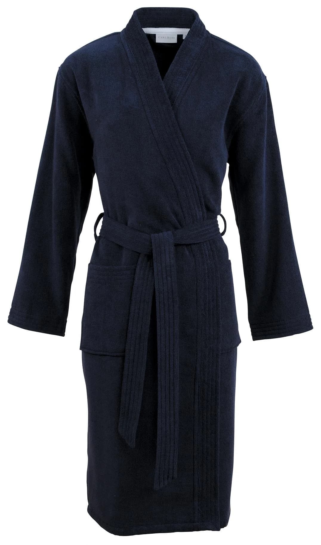 Unisex-Bademantel Carl Ross Frottier night blau L