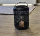 AMBIENTE HAUS Kerzenlaterne mit Silber-Griff schwarz Bild 3