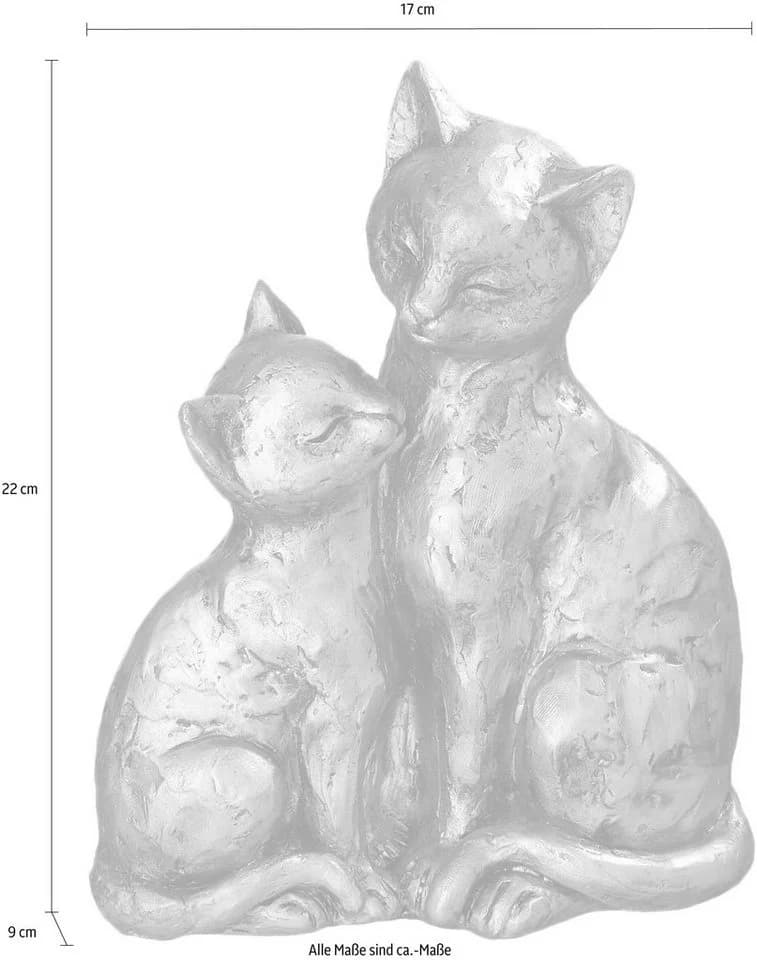 Ambiente Haus Dekofigur Katzen-Paar, Höhe 22 cm