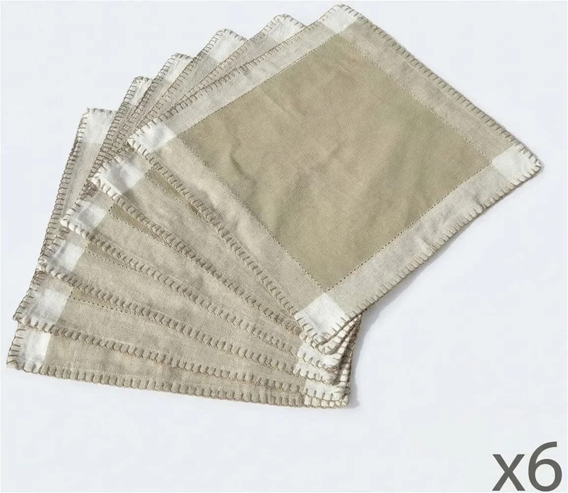 Home Affaire Servietten-Set 6er Beige Filz