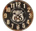 AMBIENTE HAUS Route 66 Wanduhr Schwarz 28cm Bild 1