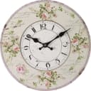AMBIENTE HAUS Rosen Wanduhr 28cm Bunt MDF Bild 2