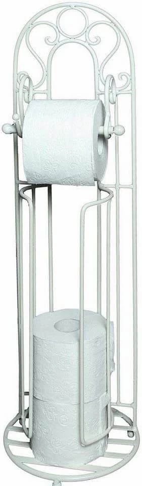 Ambiente Haus Toilettenpapierhalter Antik Weiß