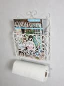 Ambiente Haus Deko-Wandregal Zeitungs-/Toilettenrollenhalter Weiß Bild 1