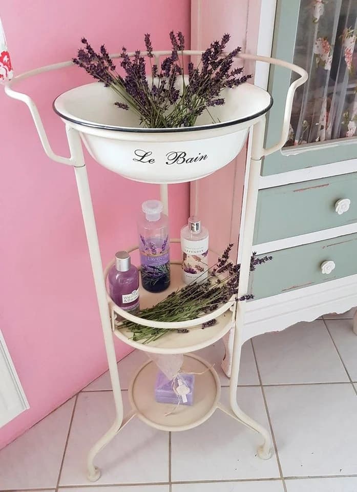 Ambiente Haus Waschschüssel mit Stand Beige Schmiedeeisen - Bild 2