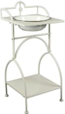 Ambiente Haus Badaccessoire-Set Waschschüssel mit Stand - eckig in Beige Bild 1