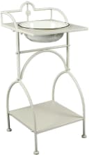 Ambiente Haus Badaccessoire-Set Waschschüssel mit Stand - eckig in Beige Bild 2