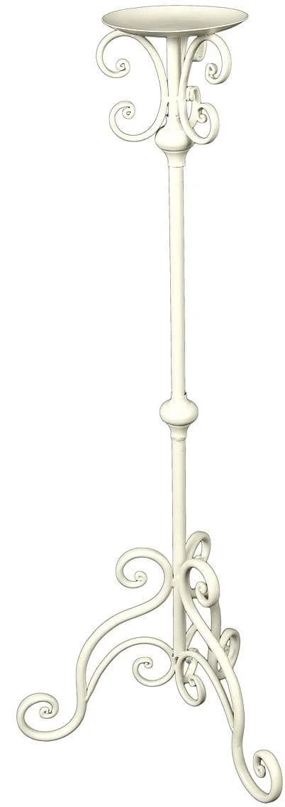 Wandkerzenhalter AMBIENTE HAUS Kerzenständer Antikweiß 80cm Eisen - Bild 2