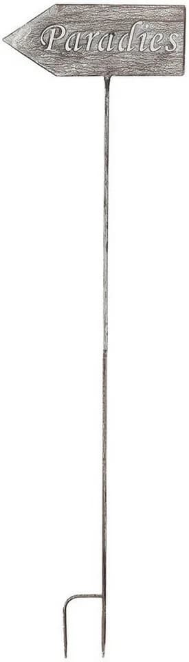 AMBIENTE HAUS Gartenstecker Paradise Grau Metall - Bild 2