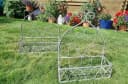 AMBIENTE HAUS Wandregal 2er Set Eckig Grau Metall Bild 3