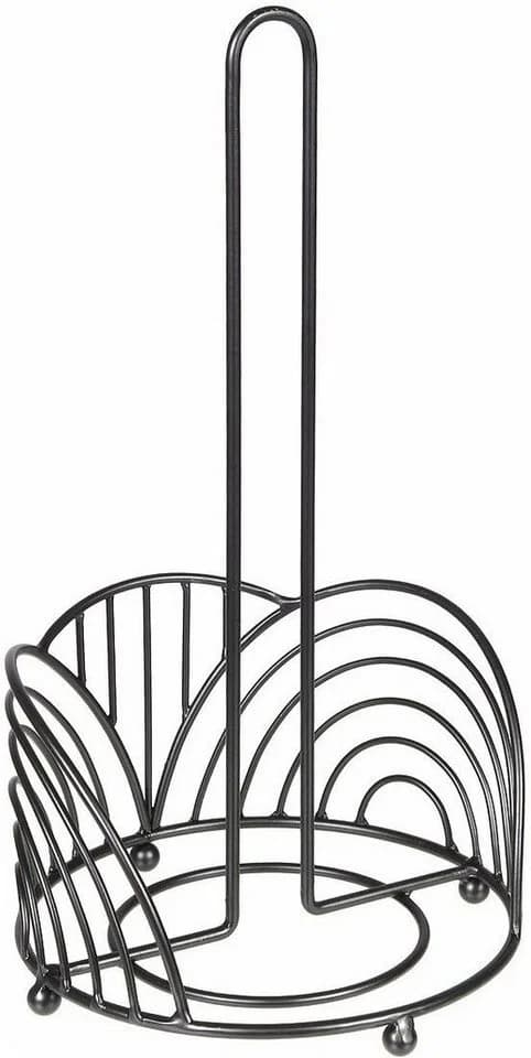 AMBIENTE HAUS Küchenrollenhalter Schwarz Eisen