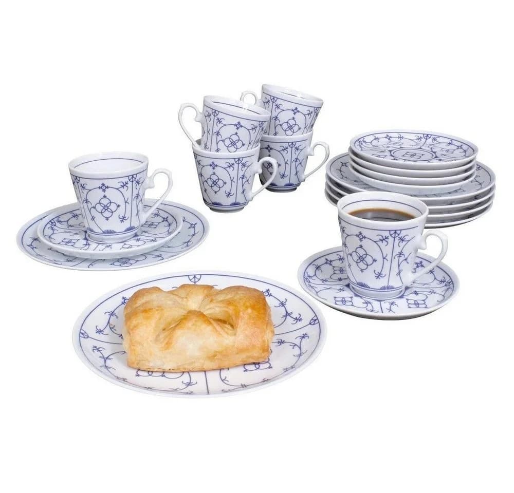 Winterling Kaffeeservice 18-tlg. Indischblau Porzellan 6 Personen - Bild 2