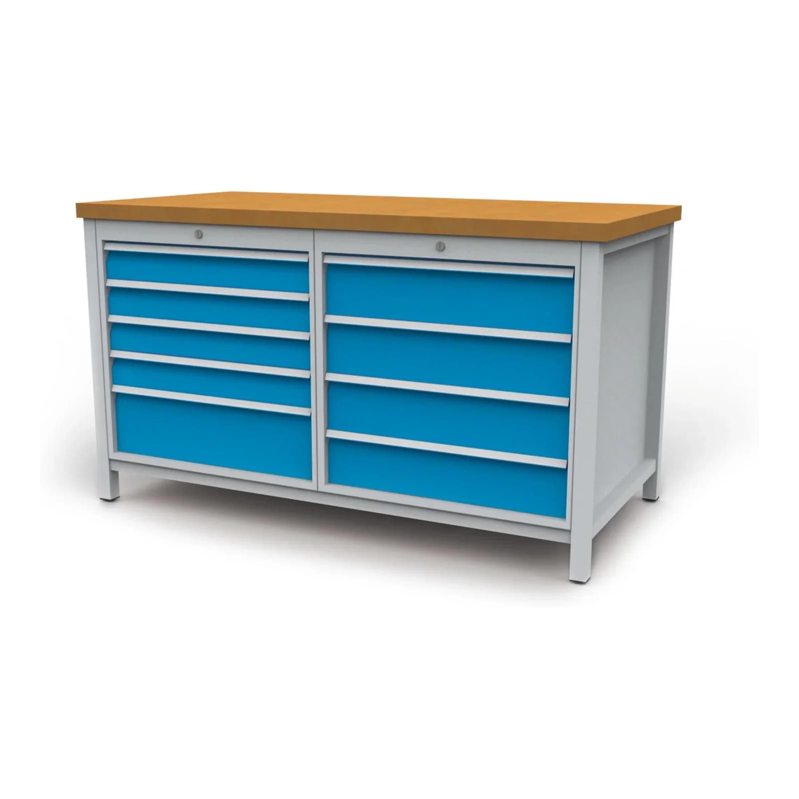 Bedrunka+Hirth Kastenwerkbank R 24-24 mit 8 Schubladen