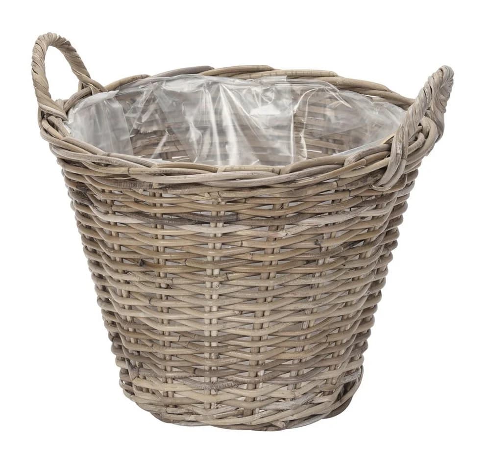 Posiwio Pflanzkorb Flower Market Grau/Braun Kooboo Rattan - Bild 2