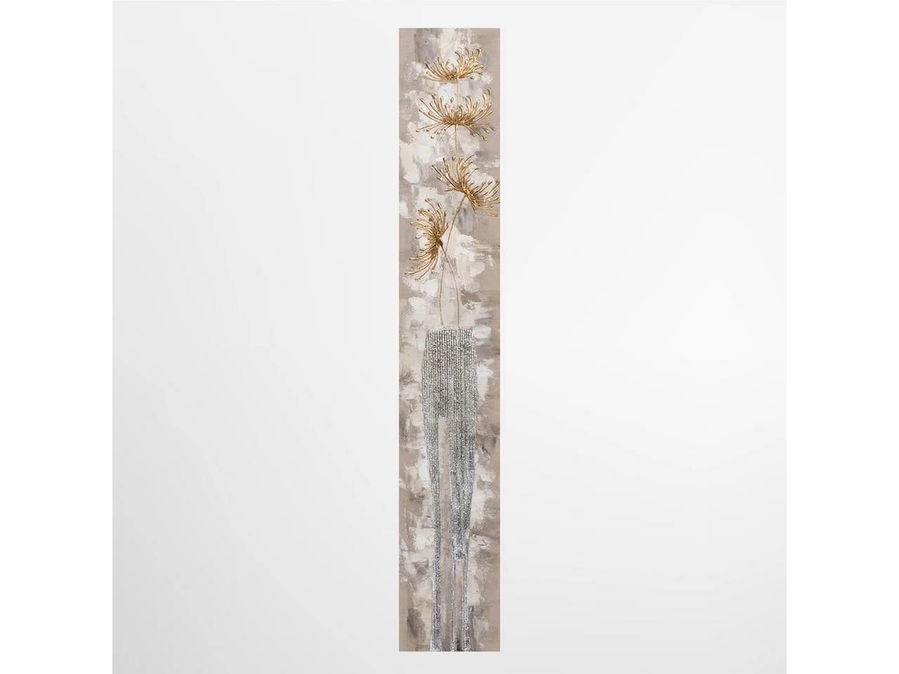 ArtUniverse Leinwandbild Aufrechte Chrysanthemen in Gold - Bild 2