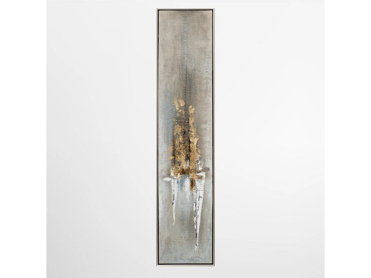 ArtUniverse Abstraktes Gemälde Flammendes Gold Beige Leinwand - Bild 2