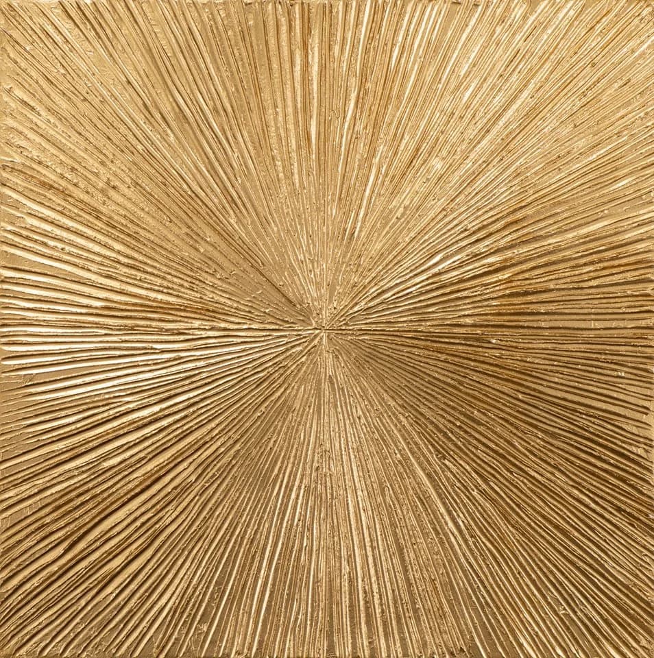 ArtUniverse Gemälde Goldene Sonnenstrahlen Handgemalt Gold - Bild 2
