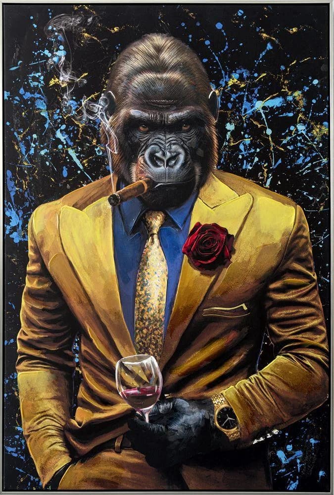 ArtUniverse Gemälde Gorilla Gentleman 82,5x122,5 cm