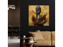 ArtUniverse Gemälde Gentleman Style 102,5x102,5 cm Stylischer Gorilla Bild 3
