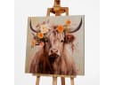 ArtUniverse Leinwandbild Lovley Linda Beige Tiermotiv Bild 1