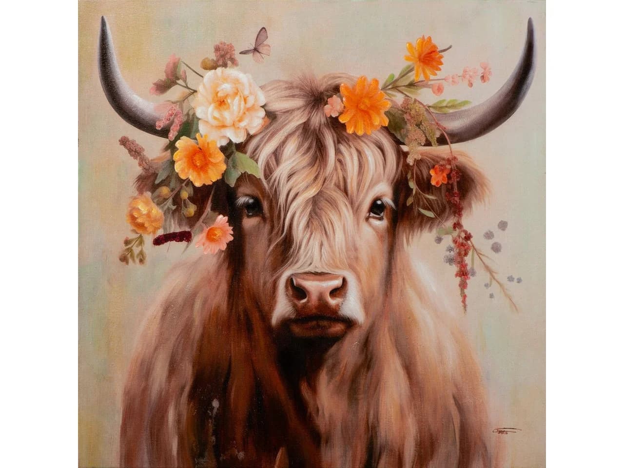 ArtUniverse Leinwandbild Lovley Linda Beige Tiermotiv - Bild 2