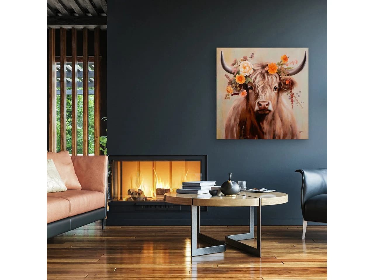 ArtUniverse Leinwandbild Lovley Linda Beige Tiermotiv - Bild 3