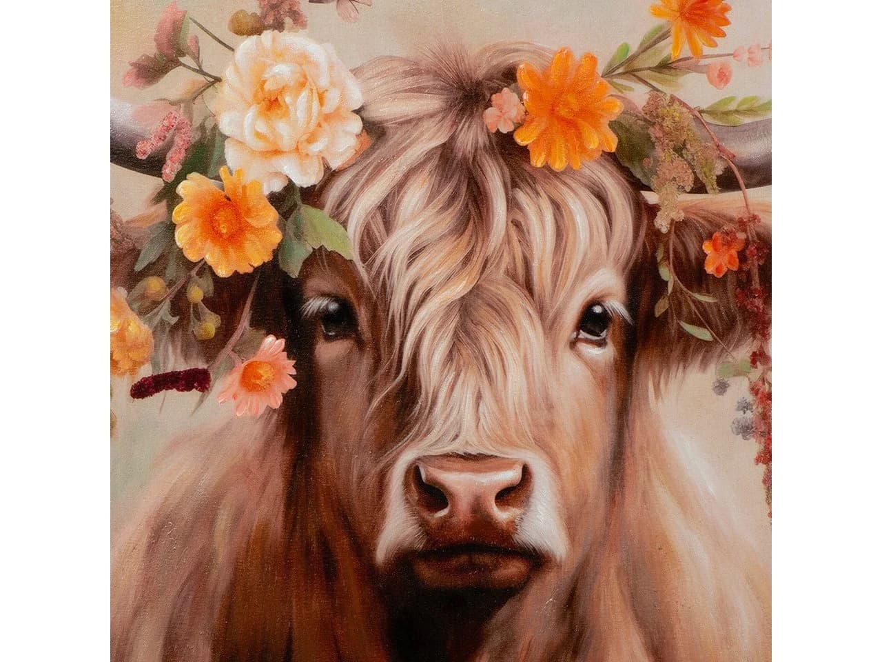 ArtUniverse Leinwandbild Lovley Linda Beige Tiermotiv - Bild 5