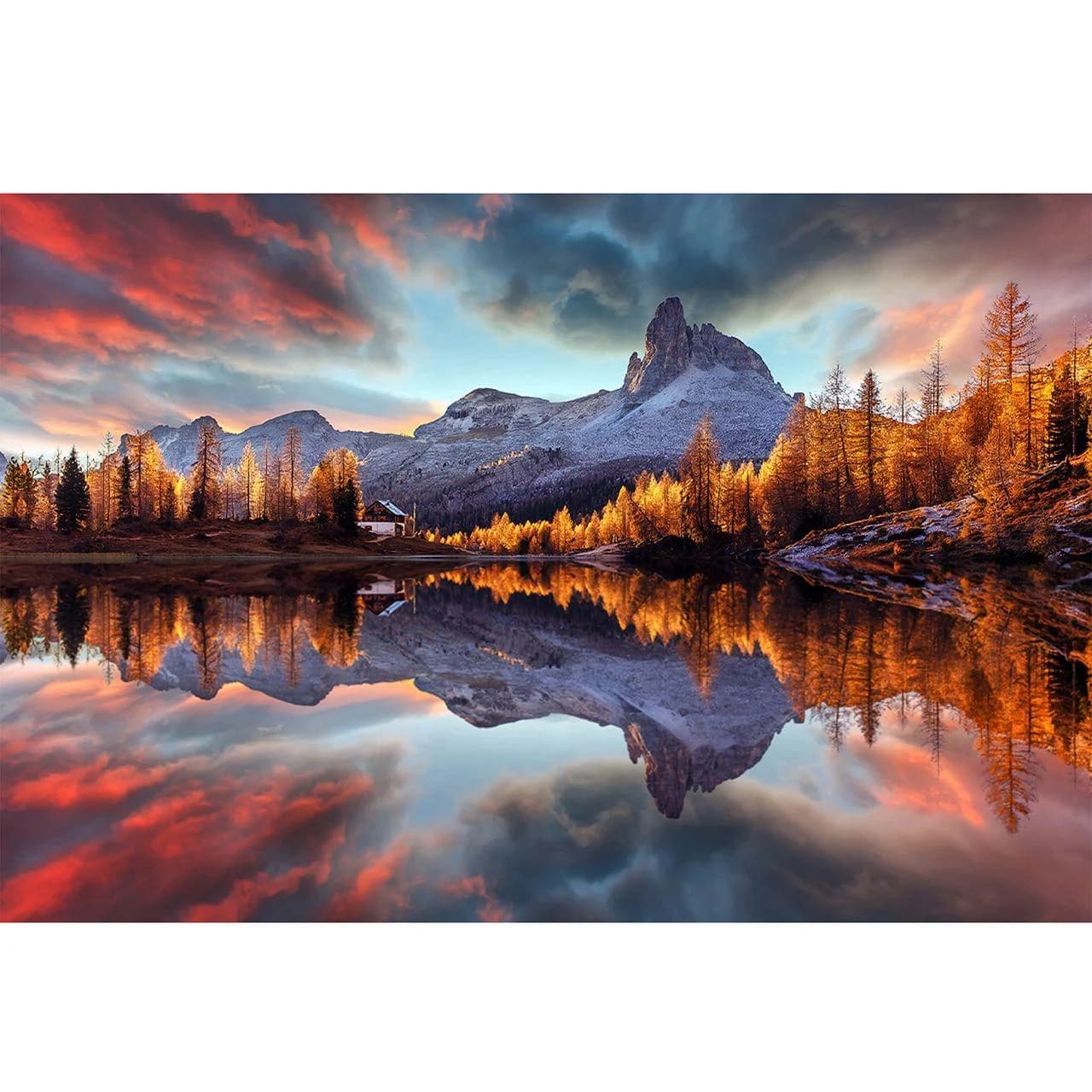 Leinwandbild Berge im Licht Kunstdruck auf Leinwand