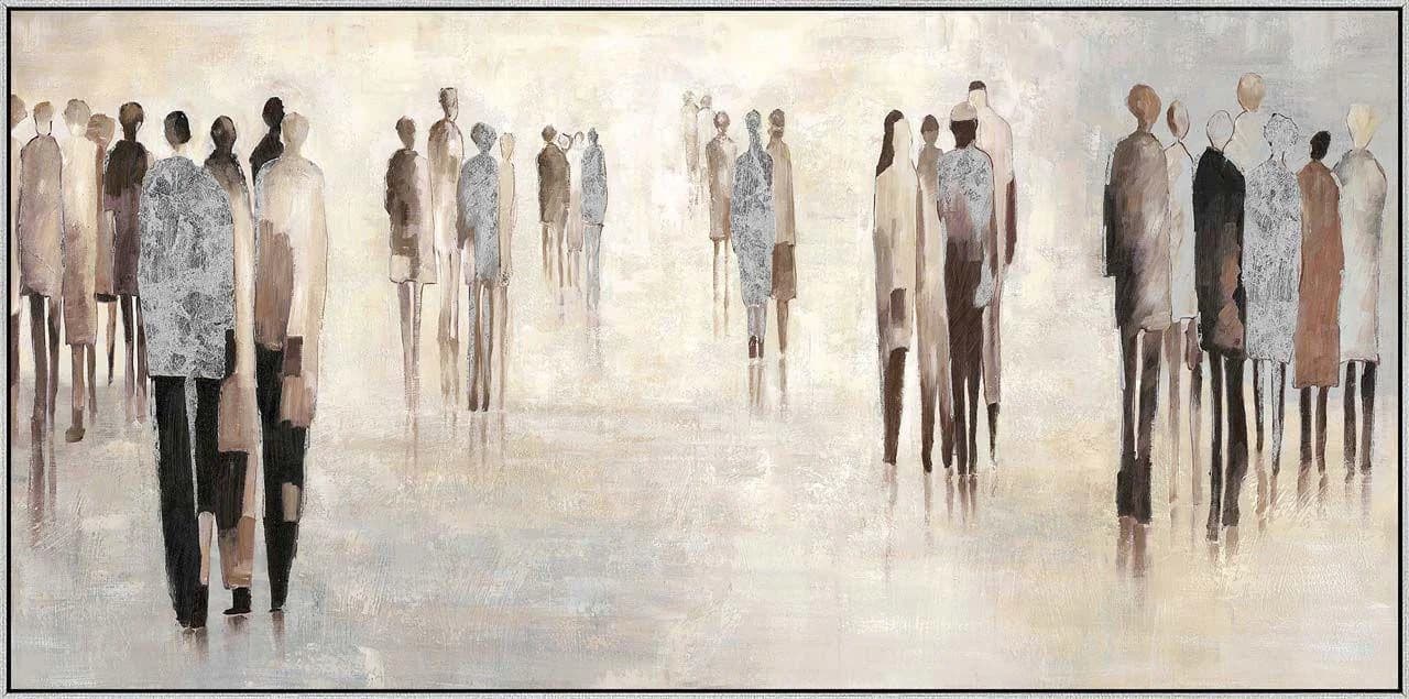 Gemälde PEOPLE Leinwandbild Beige