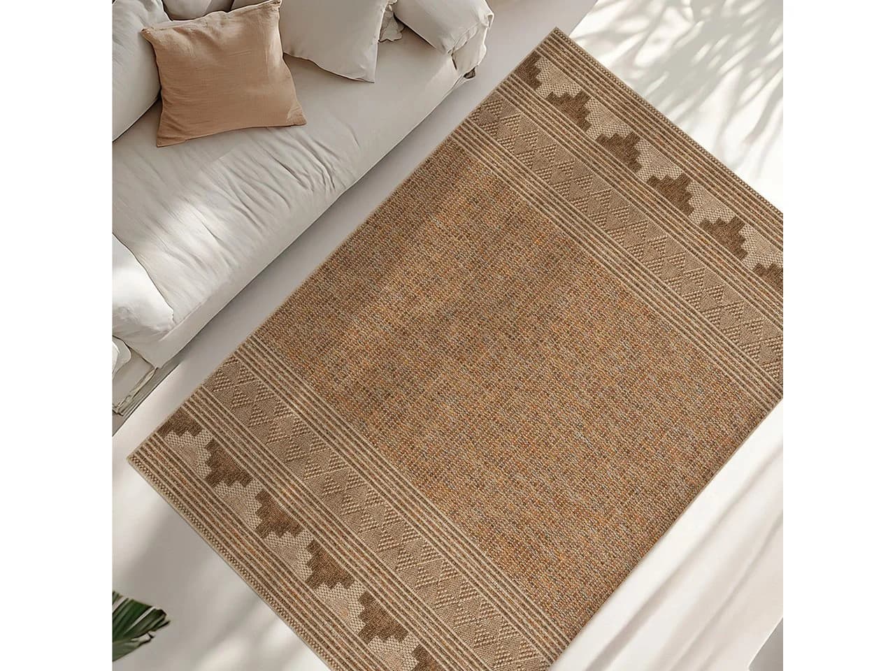 ArtUniverse Outdoorteppich Torino Beige In- & Outdoor Hochflor - Bild 3