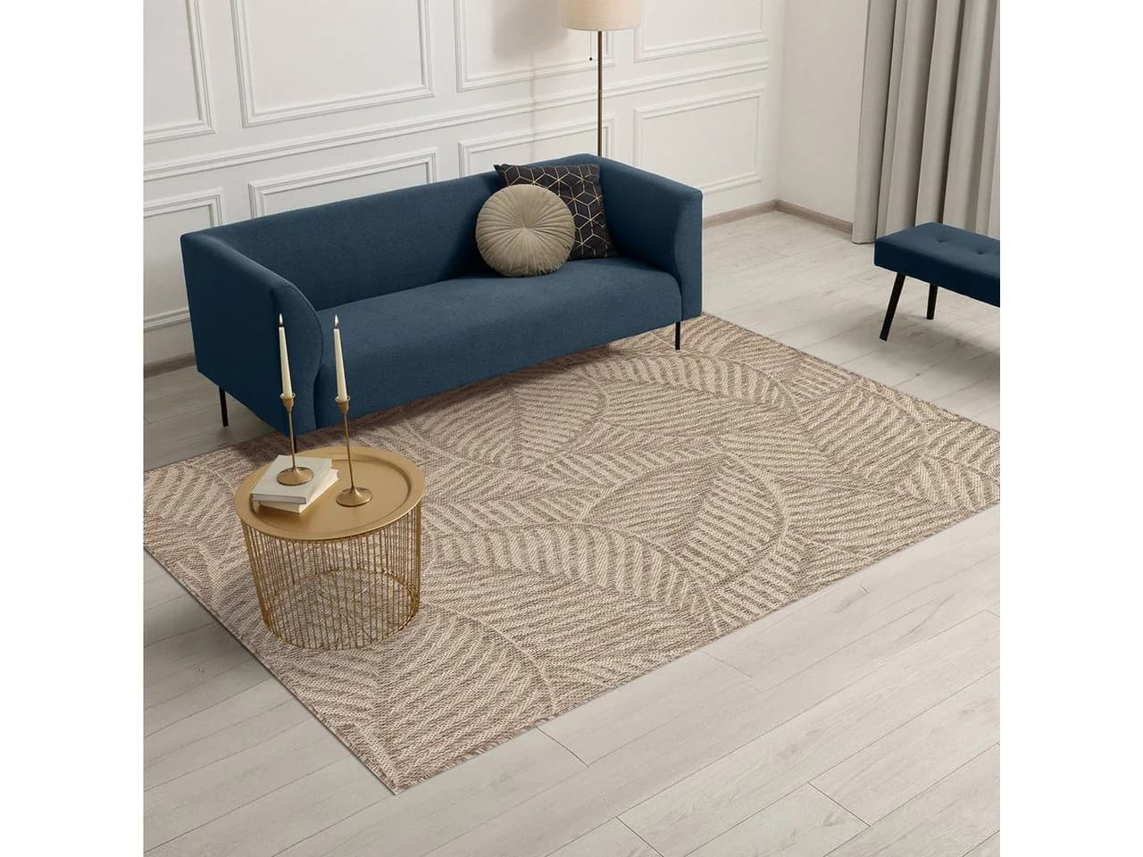 ArtUniverse Outdoorteppich Flory Beige Hochflor - Bild 4