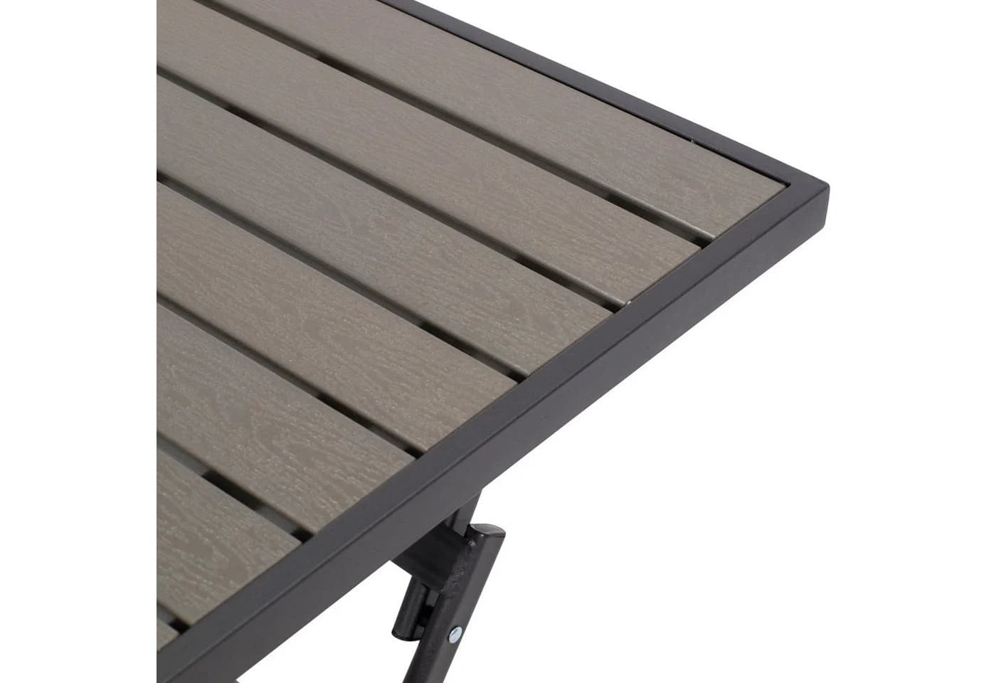 DEGAMO Gartentisch ASCIANO Metall anthrazit Kunstholz grau - Bild 5