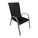 DEGAMO Stapelsessel PALAMOS 4-teilig Metall Schwarz Bild 1