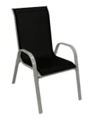 DEGAMO Stapelsessel PALAMOS 4-teilig Metall Schwarz Bild 5