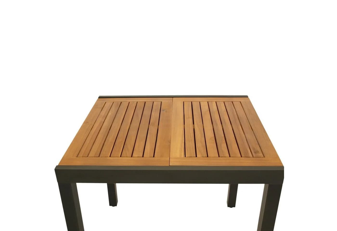 DEGAMO Gartentisch VICENZA Ausziehbar Anthrazit Akazie - Bild 5