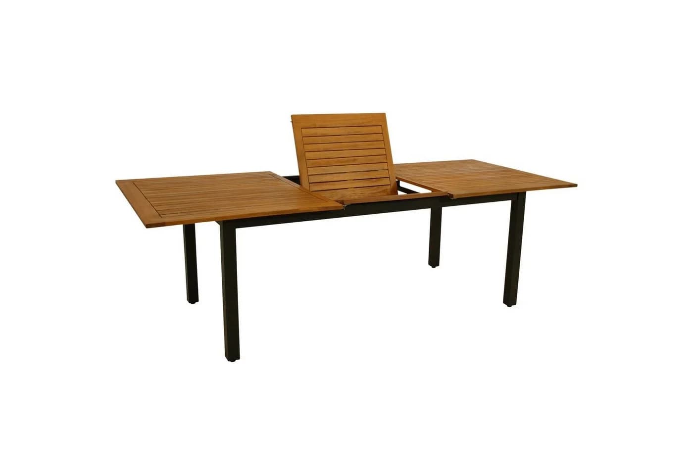 DEGAMO Gartentisch SARONNO Ausziehbar Aluminium Anthrazit Akazie - Bild 3