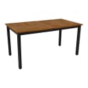 DEGAMO Tisch RAGUSA 150x80cm Stahl Anthrazit Akazie Geölt FSC-zertifiziert Bild 1