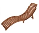 DEGAMO Gartenliege PANAMA Akazie Geölt Rot Klappbar Bild 2