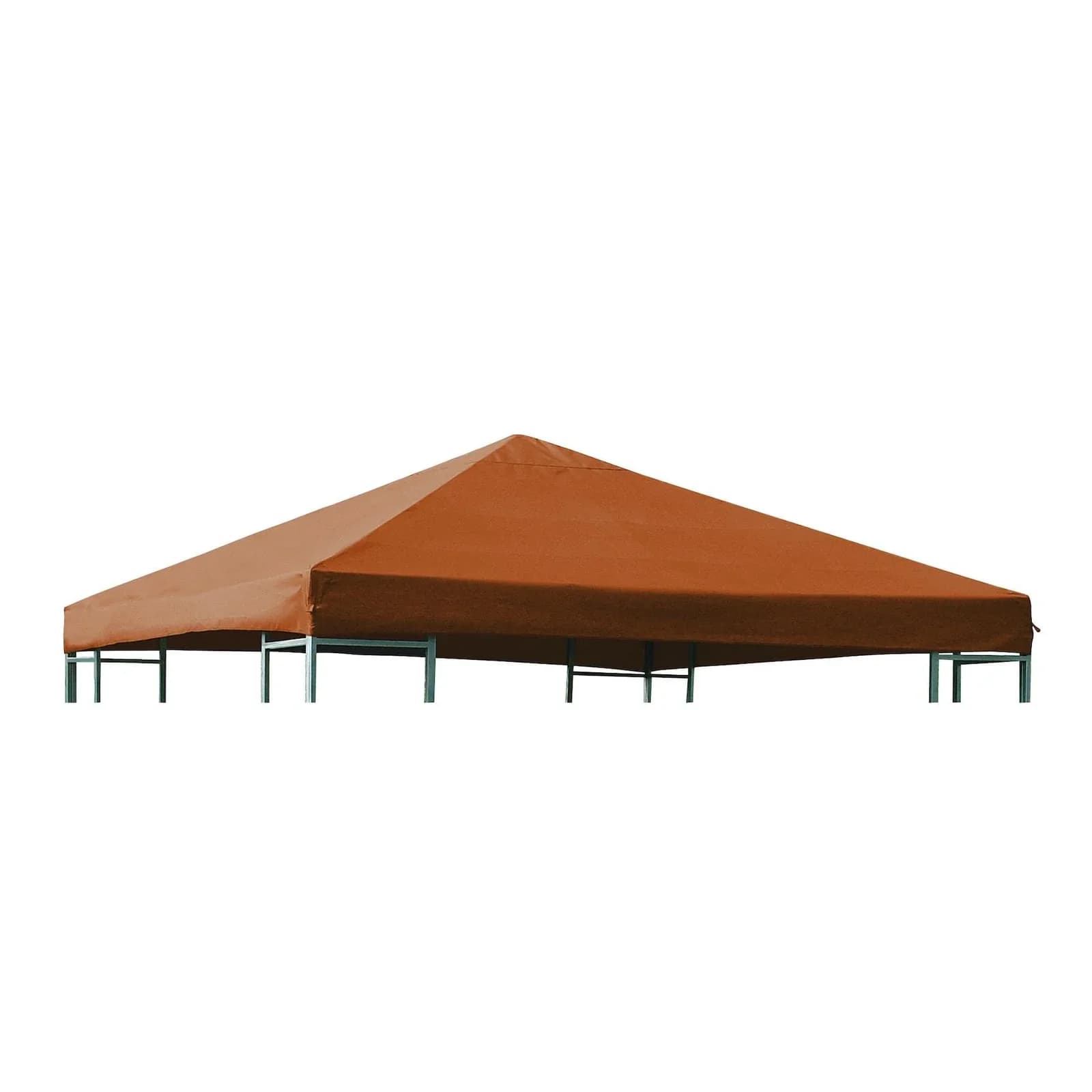 DEGAMO Pavillon-Ersatzdach 3x3 Meter Terracotta PVC-beschichtet