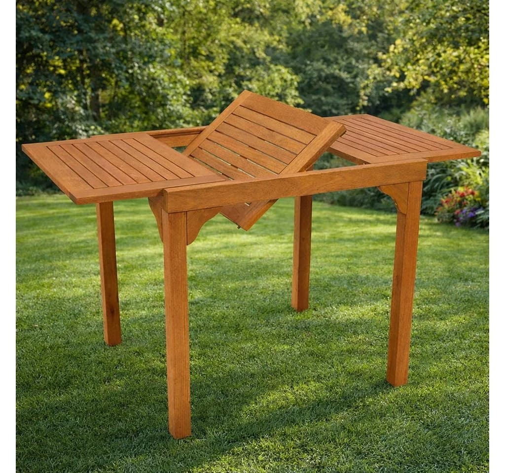 DEGAMO Gartentisch RIO ausziehbar 80-120cm Eukalyptus
