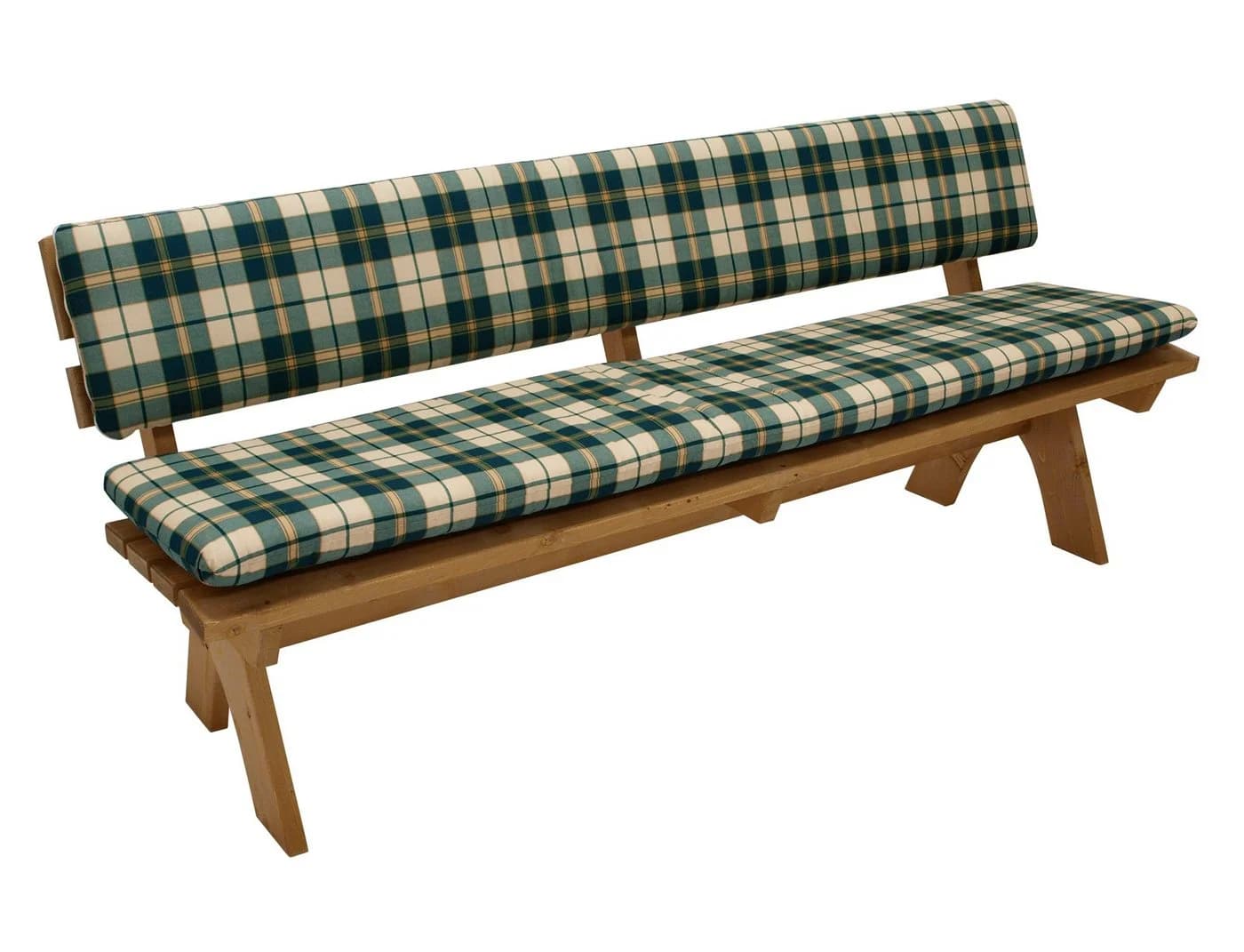 DEGAMO Bankauflage BOSTON 4-Sitzer Grün/Beige Kariert 2-teilig - Bild 3
