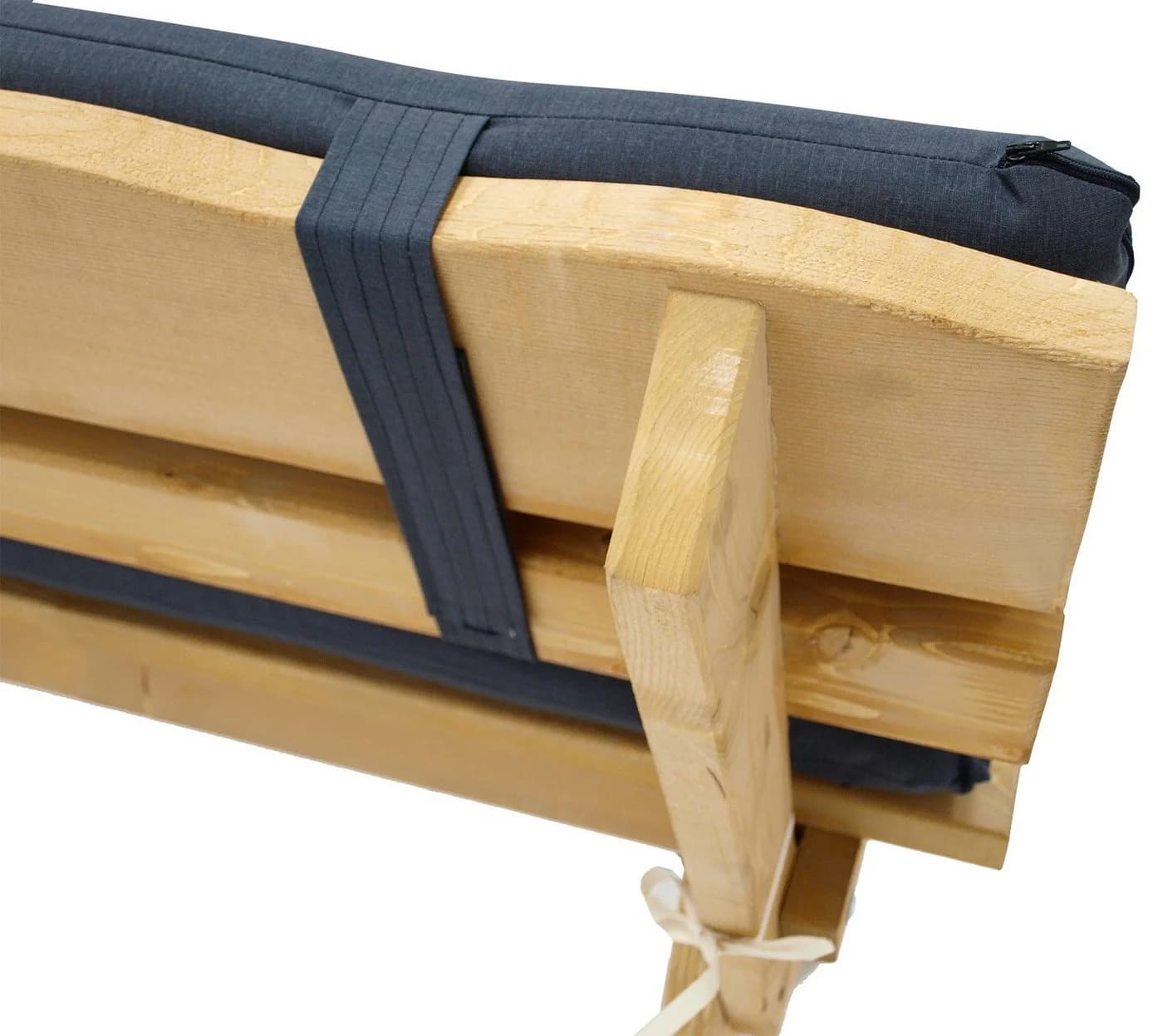 DEGAMO Auflagenset ARIZONA für 4-Sitzer Gartenbank Anthrazit 2-teilig - Bild 2