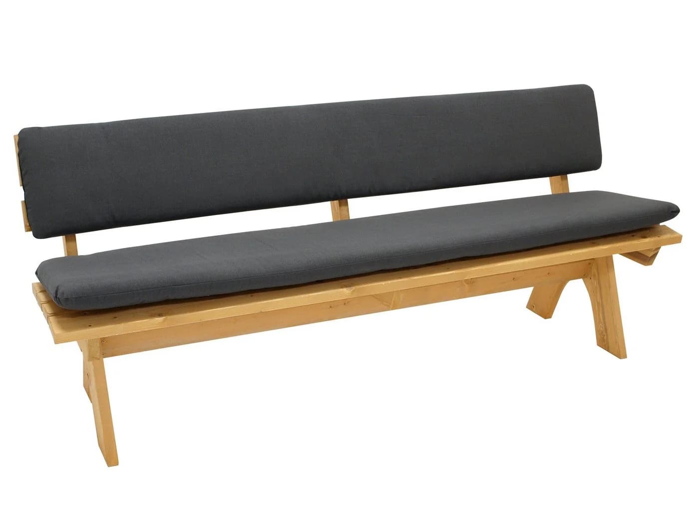 DEGAMO Auflagenset ARIZONA für 4-Sitzer Gartenbank Anthrazit 2-teilig - Bild 3