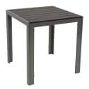 DEGAMO Bistrotrisch SORANO Grau Silber Aluminium Kunstholz Bild 1
