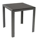 DEGAMO Bistrotrisch SORANO Grau Silber Aluminium Kunstholz Bild 3